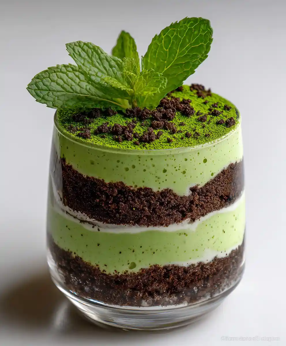 dirt cake recipe Matcha Moss Pots With Oreo Gravel