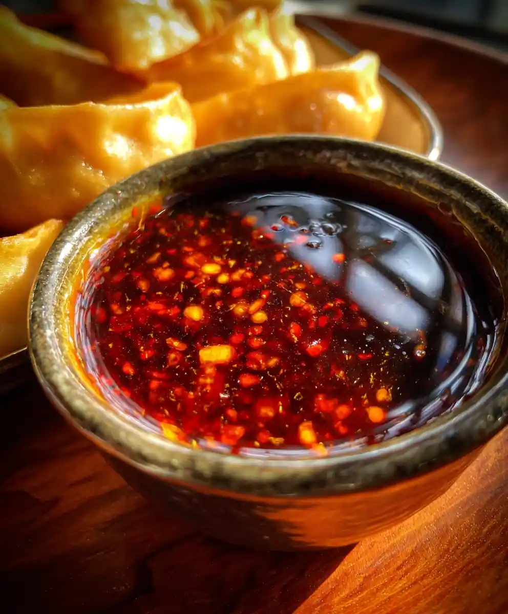 dumpling dipping sauce recipe Crimson Chili Garlic Drizzle
