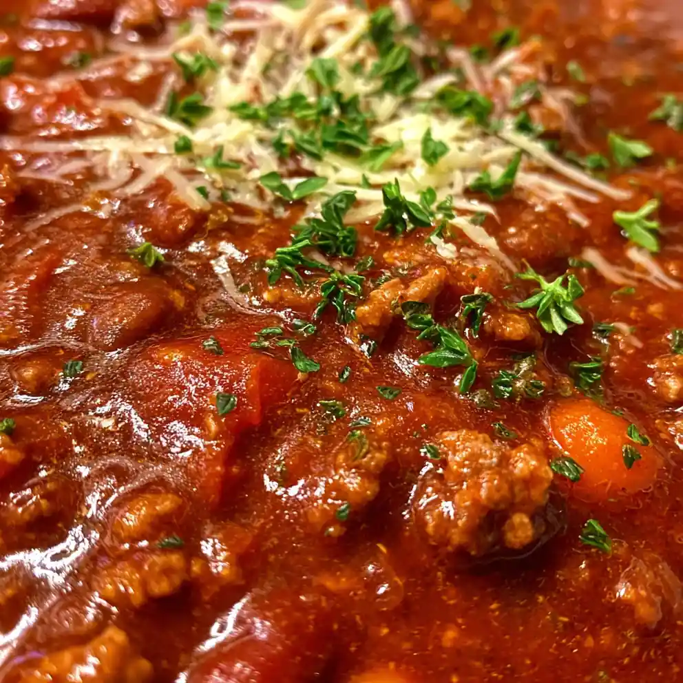 easy chili recipe on stove Brick Red One Pot