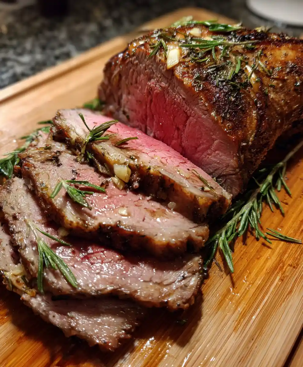 eye of round roast recipe Rosemary Pink Center