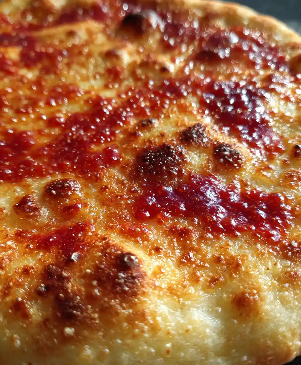 fast pizza dough recipe Speckled Semolina Disks with Crimson Sauce