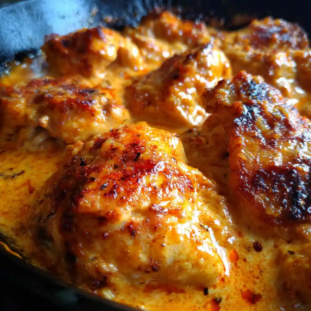 forgotten chicken recipe Baked Cream Chicken with Paprika Glow