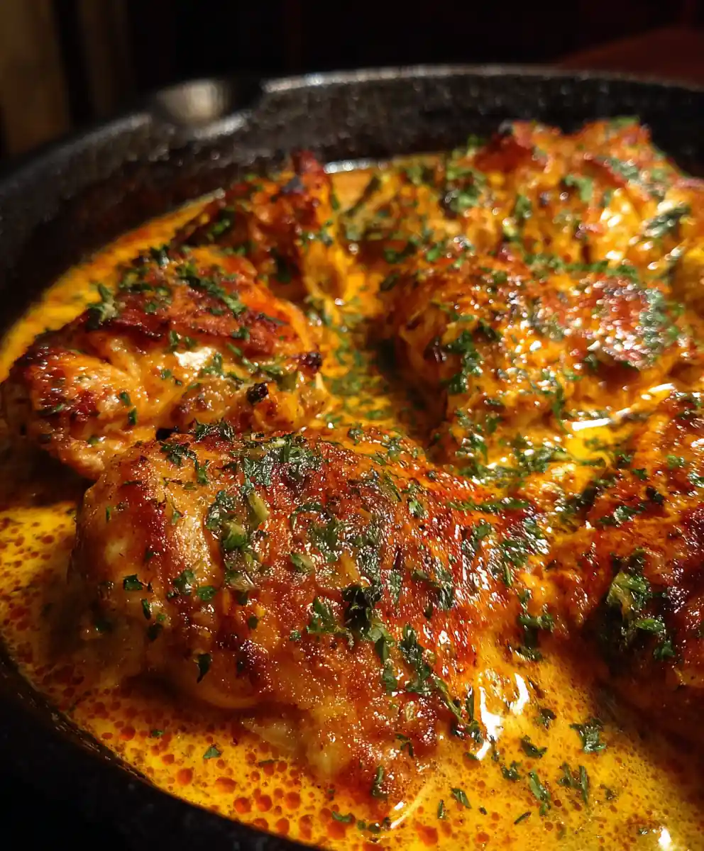 forgotten chicken recipe Baked Cream Chicken with Paprika Glow