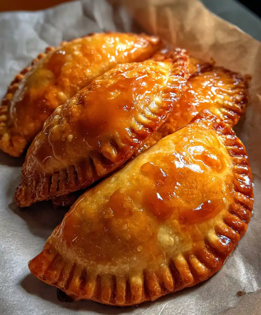fried apple pie recipe Caramel Glazed Hand Pies