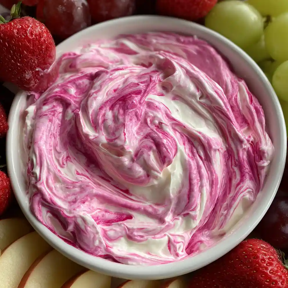 fruit dip recipe with marshmallow fluff Hot Pink Raspberry Ripple