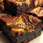 Fudgy Brownie Recipe Salted Caramel Tiger Swirl 1760290396.405071