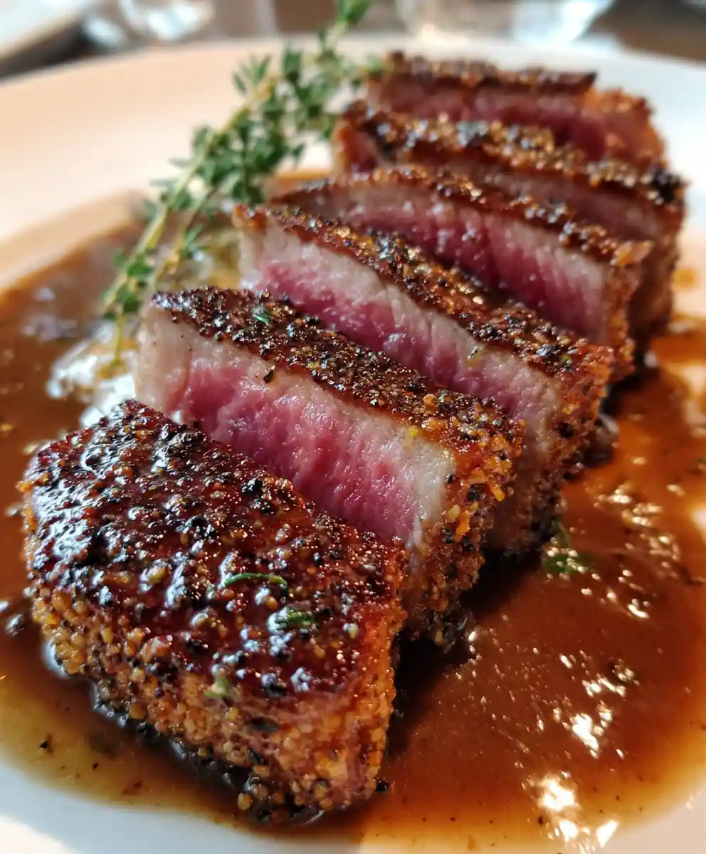 gordon ramsay steak recipe Green Peppercorn Crust
