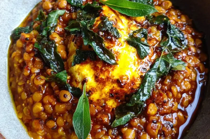 Green Lentil Recipe With Turmeric Gold Tadka Drizzle 1761302486.3386867