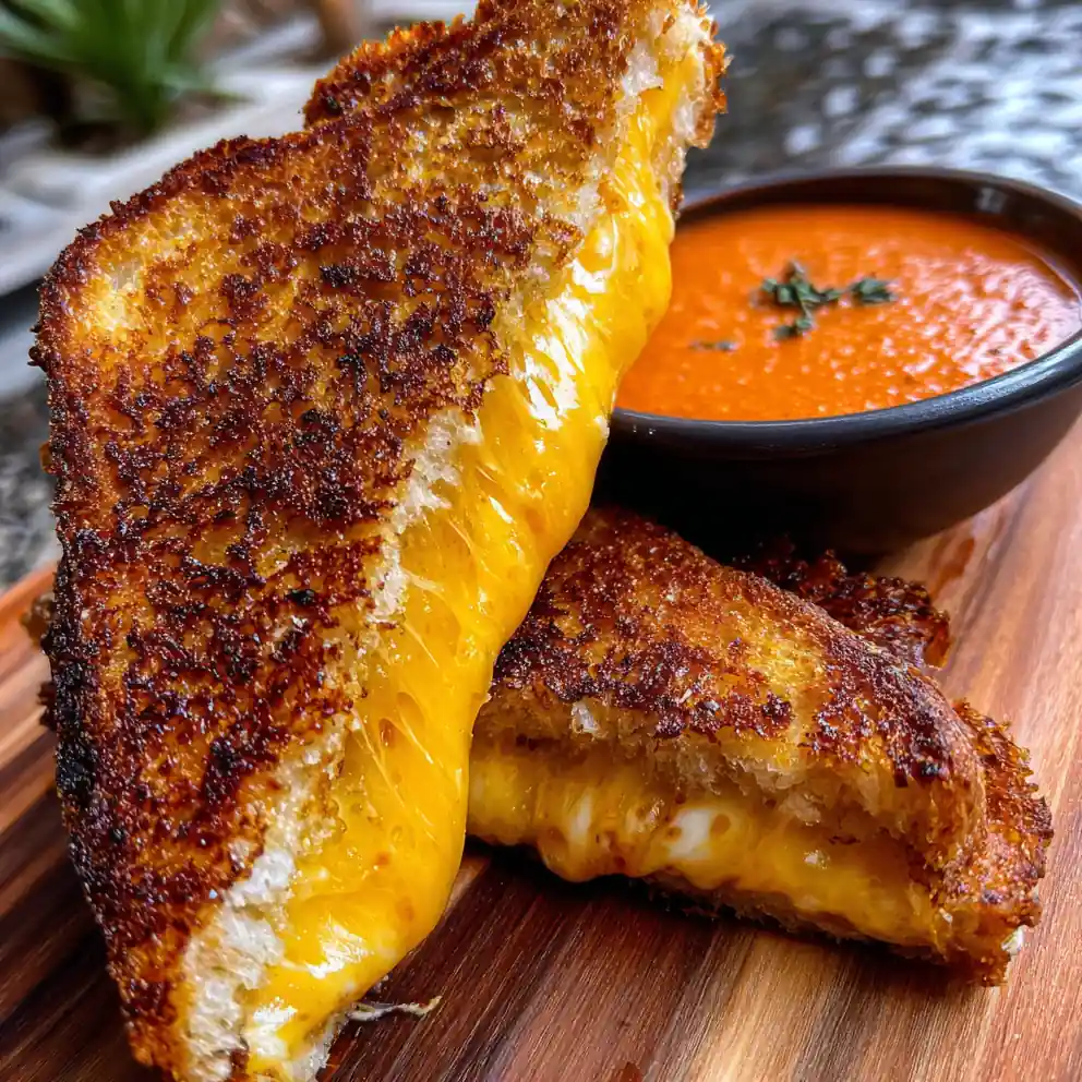 grilled cheese sandwich recipe with Sunset Tomato Dipping Swirl