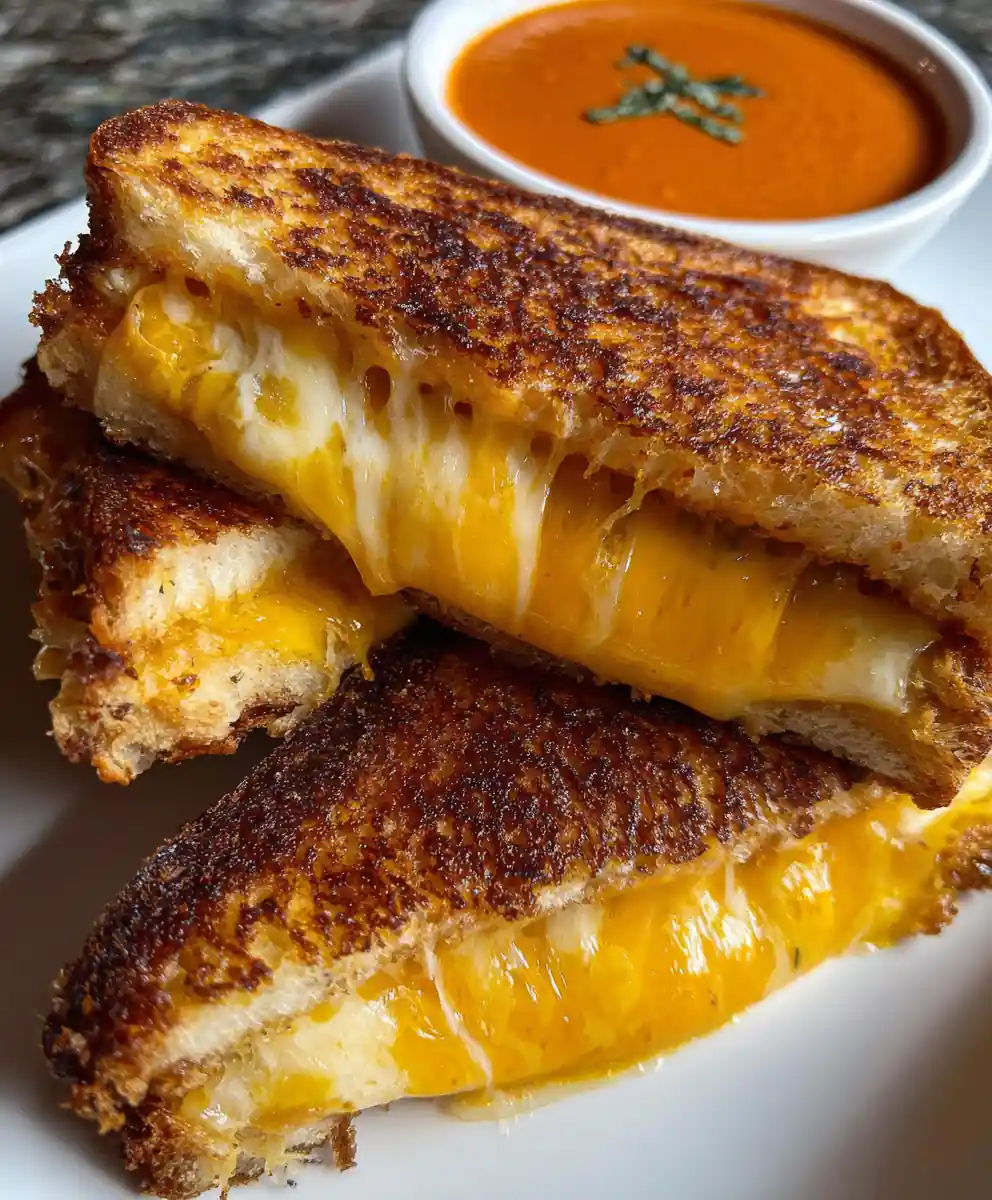 grilled cheese sandwich recipe with Sunset Tomato Dipping Swirl