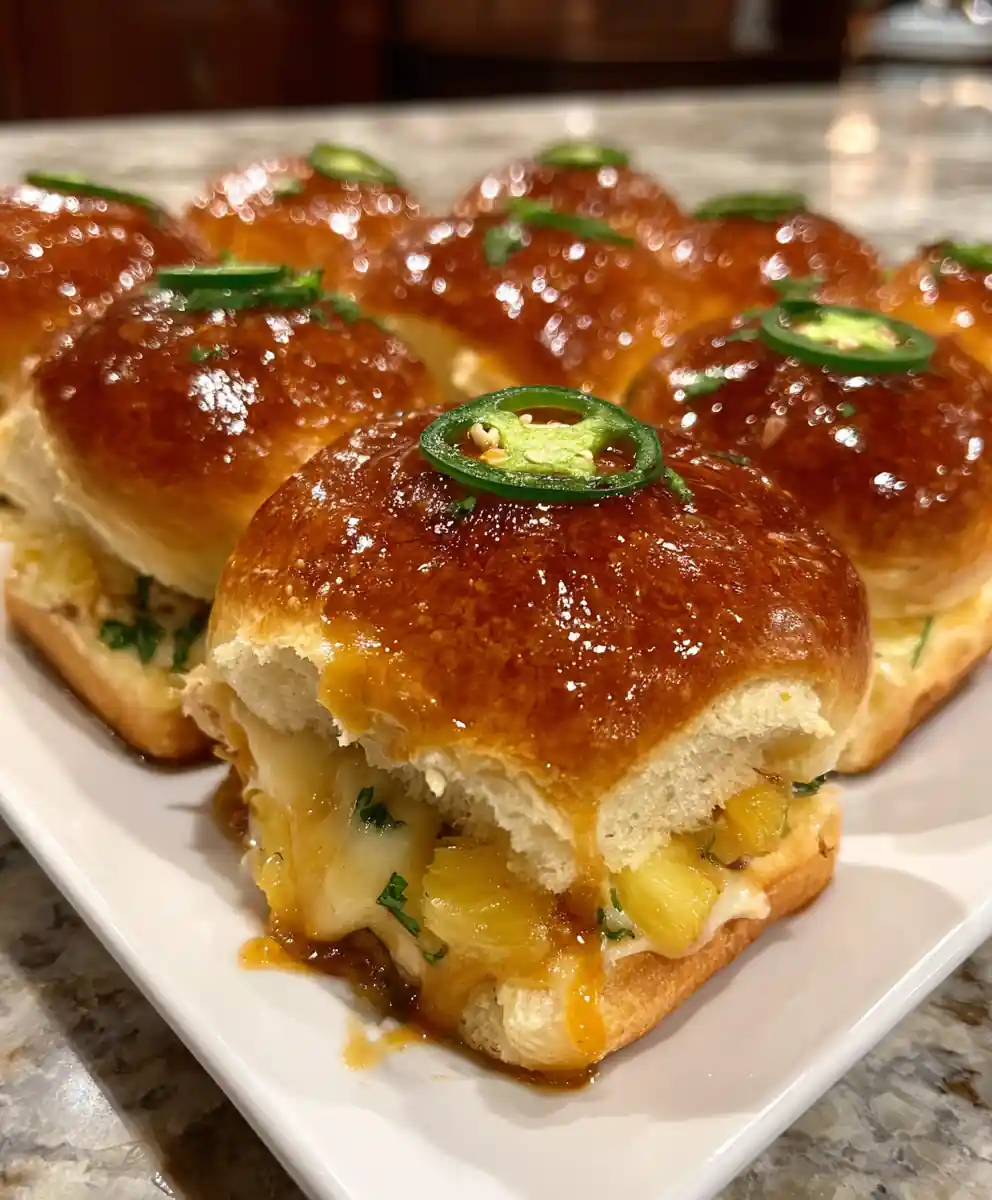 hawaiian roll sliders recipe Pineapple Jalapeño Glow