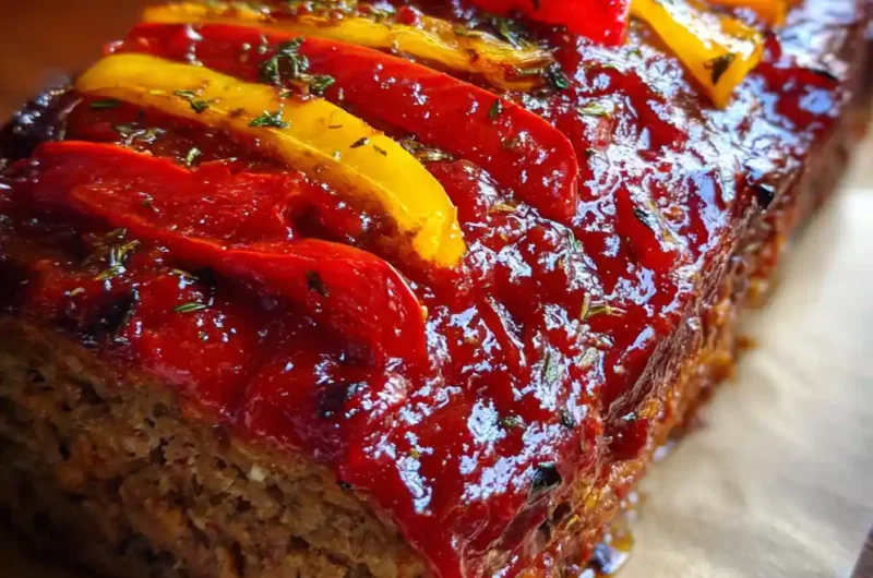 Homemade Meatloaf Recipe Ketchup Glazed Loaf With Charred Pepper Stripes 1761400905.0208762