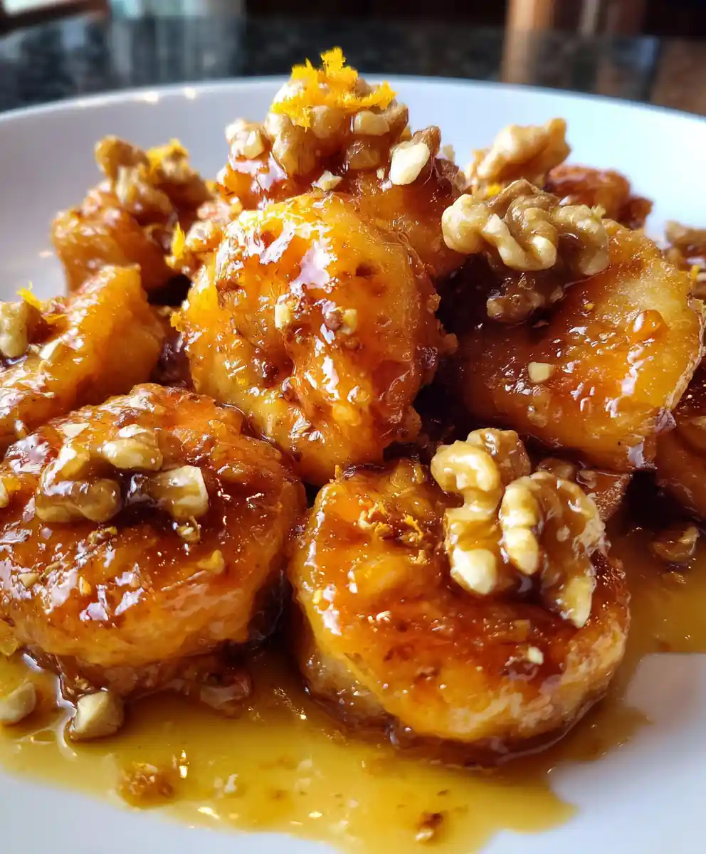 honey walnut shrimp recipe Orange Zest Glaze