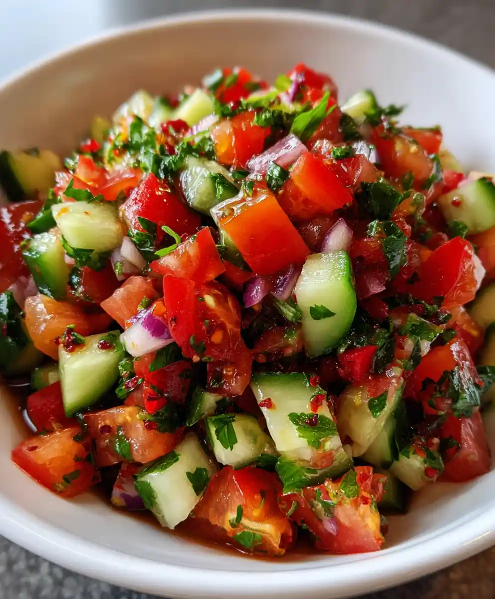 israeli salad recipe Diced Jewel Bowl with Sumac Shine