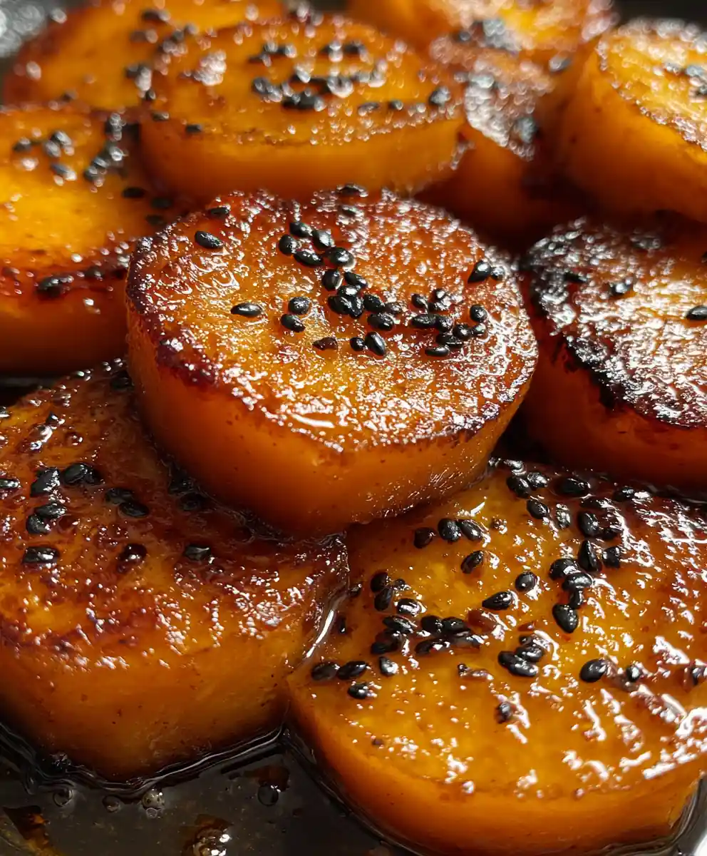 japanese sweet potato recipe Miso-Glazed With Black Sesame