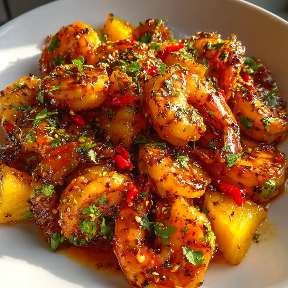 jerk shrimp recipe Pineapple Scotch Bonnet Glow