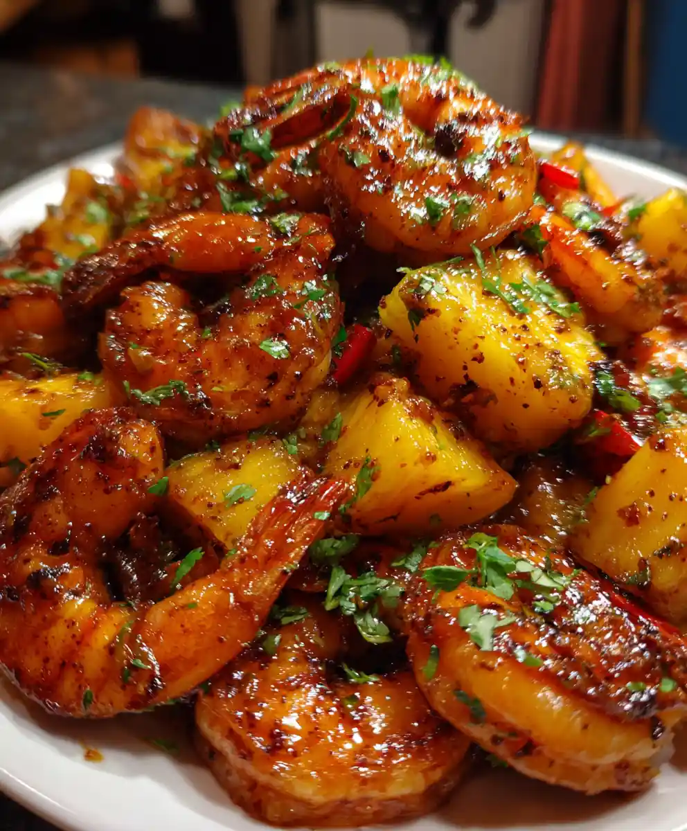 jerk shrimp recipe Pineapple Scotch Bonnet Glow