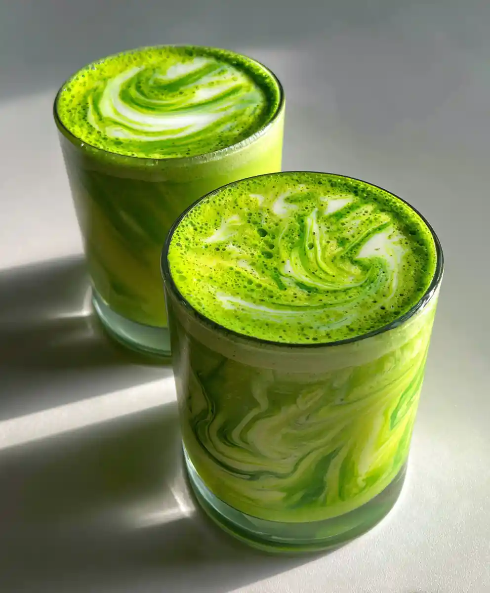kale smoothie recipe with Neon Green Kiwi Ripple
