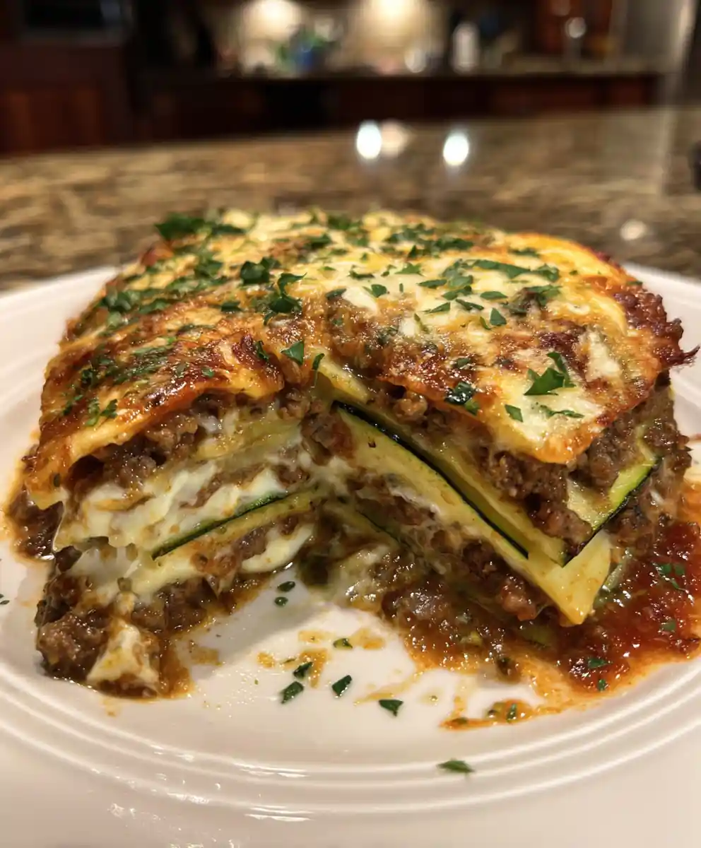 keto lasagna recipe Zucchini Ribbon Pesto Marble