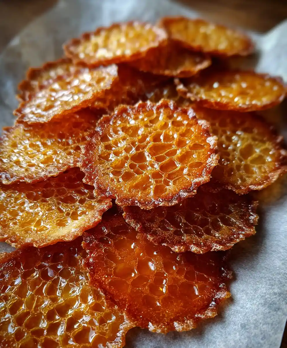 lace cookies recipe Caramel Window Crisps