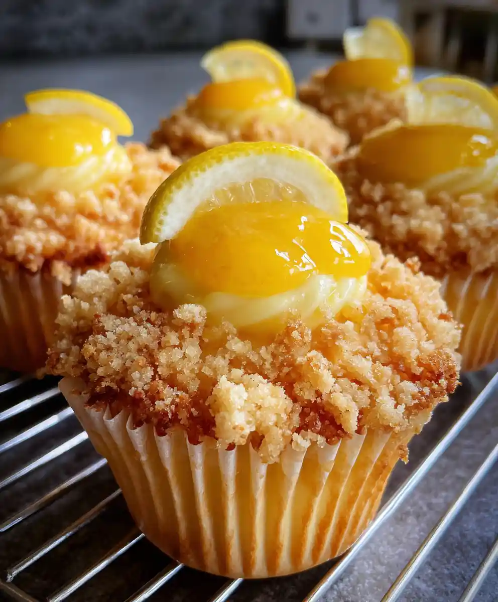 lemon cupcakes recipe Zesty Crumb with Lemon Curd Core