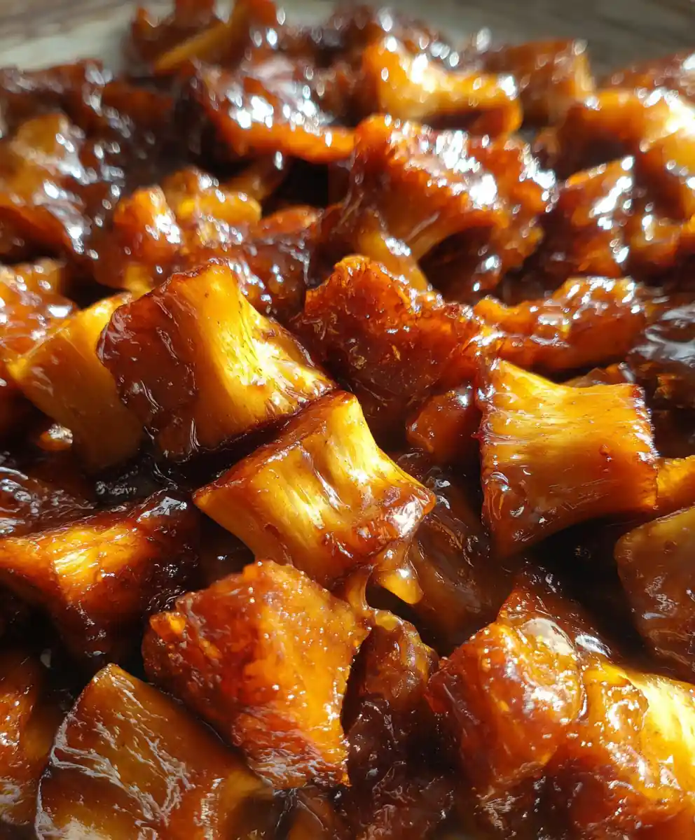 lions mane mushroom recipe Miso Caramel Glaze