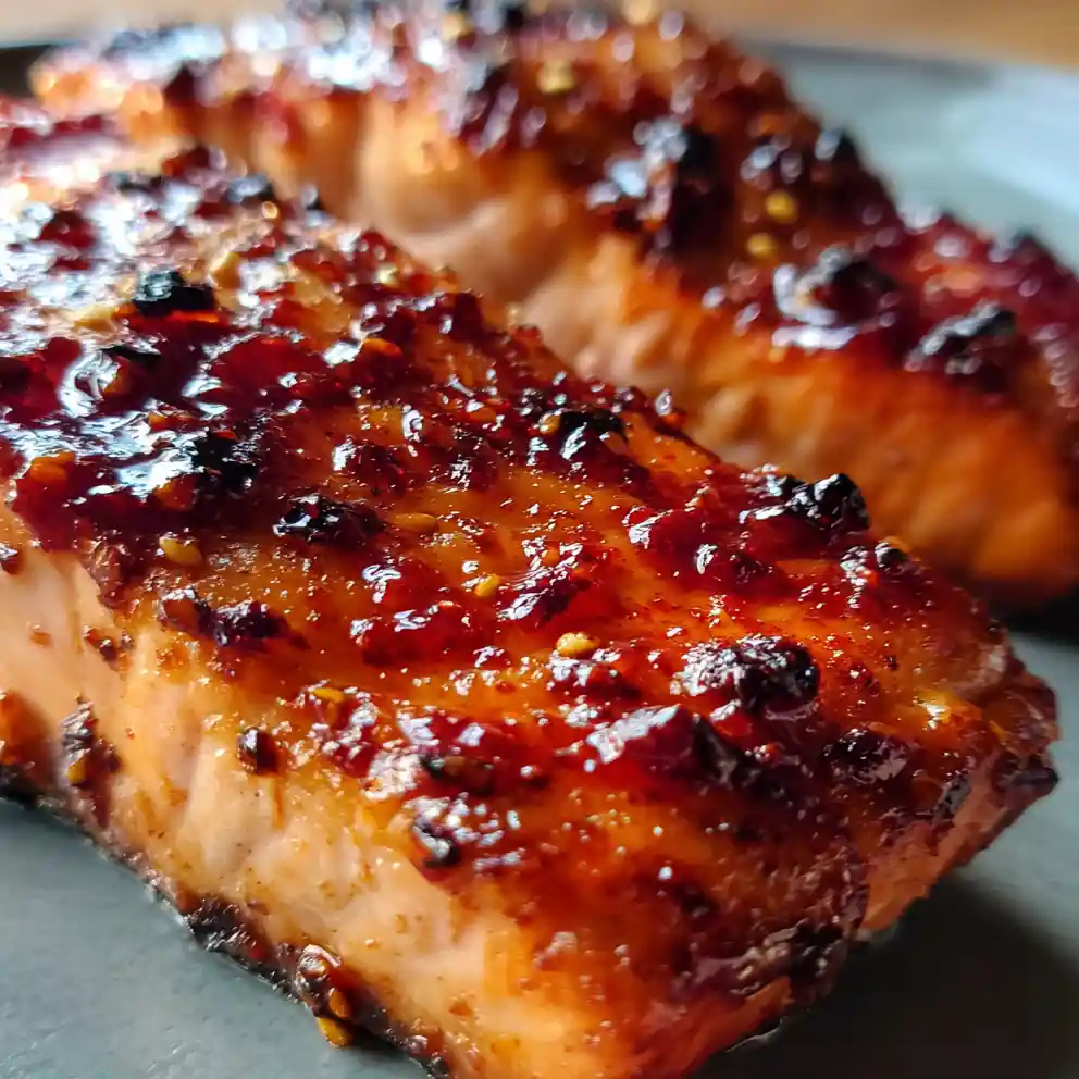 marinated salmon recipe Gochujang Red Glaze