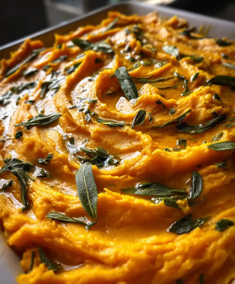mashed butternut squash recipe Brown Butter Sage Swirl