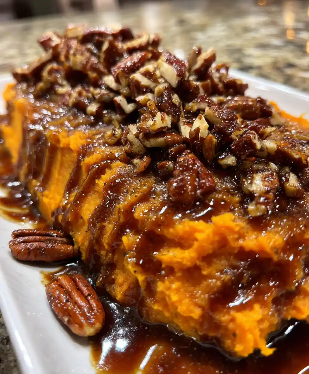 mashed sweet potato recipe Pecan Praline Stripe