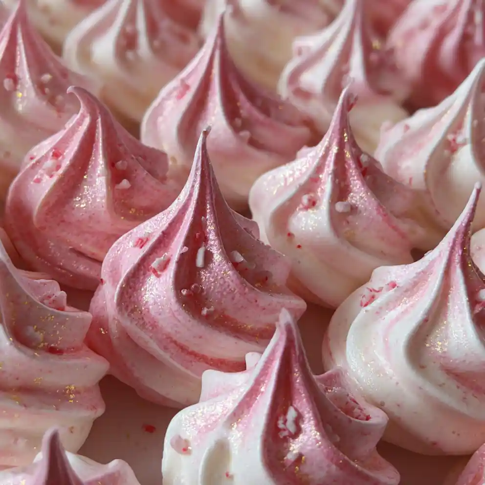 Meringue Cookies Recipe Pink Peppermint Kiss 1760720309.7867177