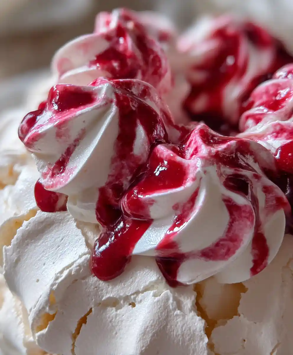 meringue recipe Raspberry Ripple Pavlova