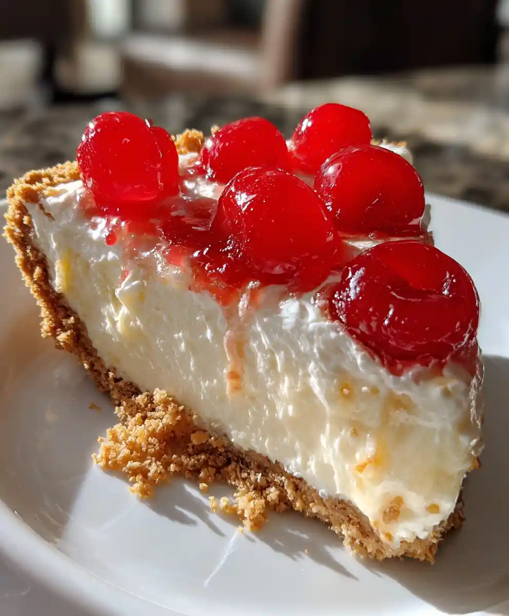 millionaire pie recipe Cherry Crowned Coconut Cream Slice