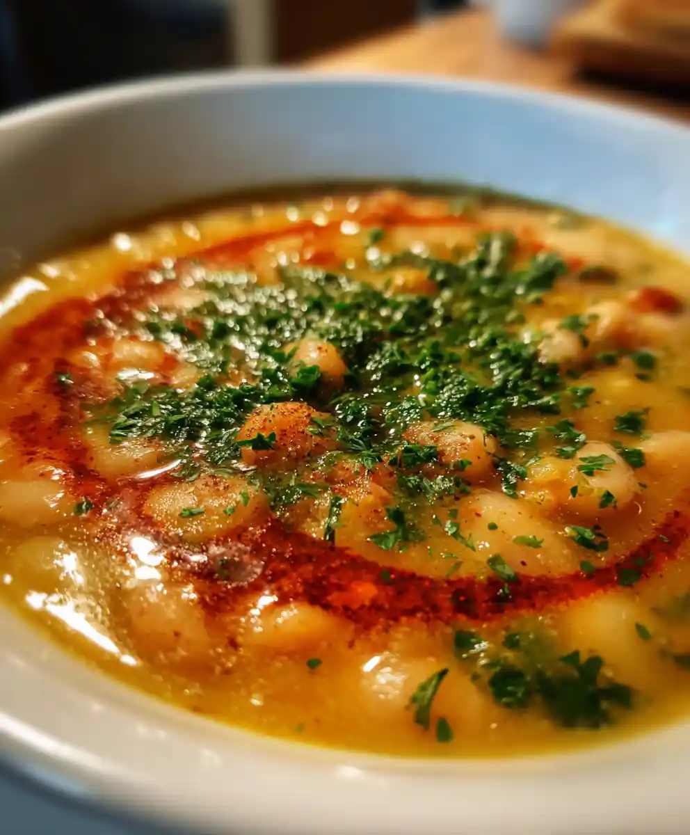 navy bean soup recipe Paprika Oil And Parsley Gremolata