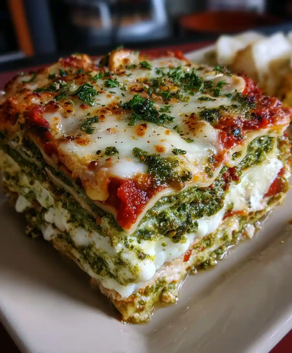 no boil lasagna recipe Spinach Pesto Marble