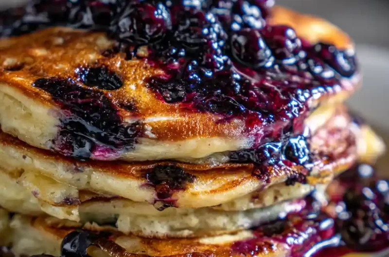 Oatmeal Pancake Recipe With Blueberry Mosaic Top 1761300206.2073467
