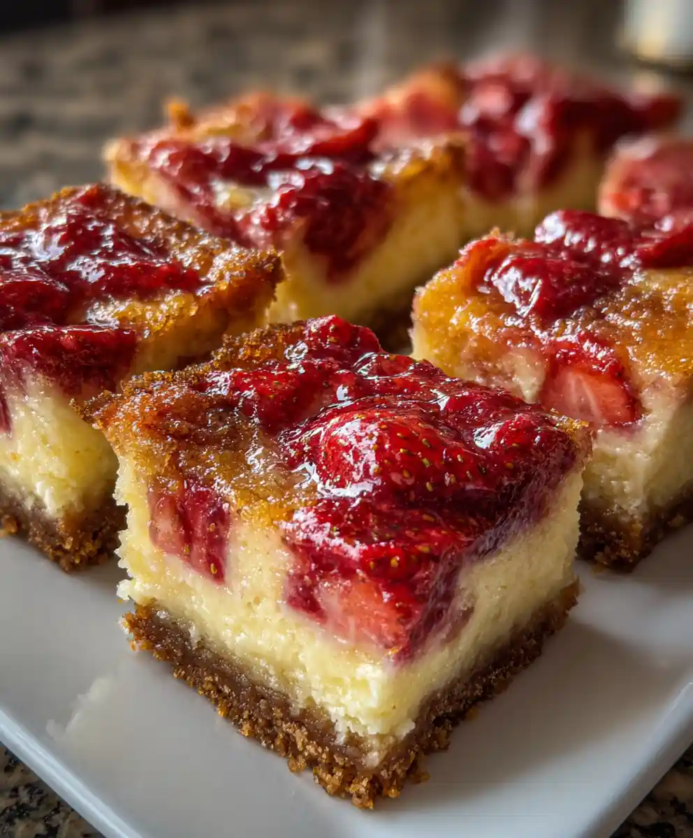 ooey gooey butter cake recipe Strawberry Coulis Ribbon