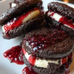 Oreo Cookies Recipe Cocoa Sandwiches With Ruby Berry Drizzle 1761401495.0997455