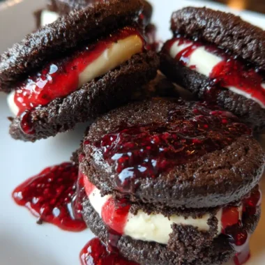 Oreo Cookies Recipe Cocoa Sandwiches With Ruby Berry Drizzle 1761401495.0997455