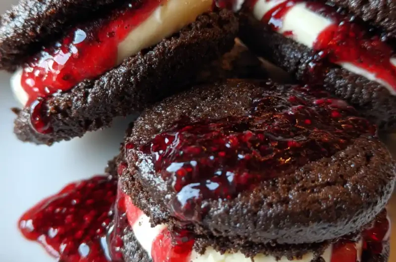 Oreo Cookies Recipe Cocoa Sandwiches With Ruby Berry Drizzle 1761401495.0997455