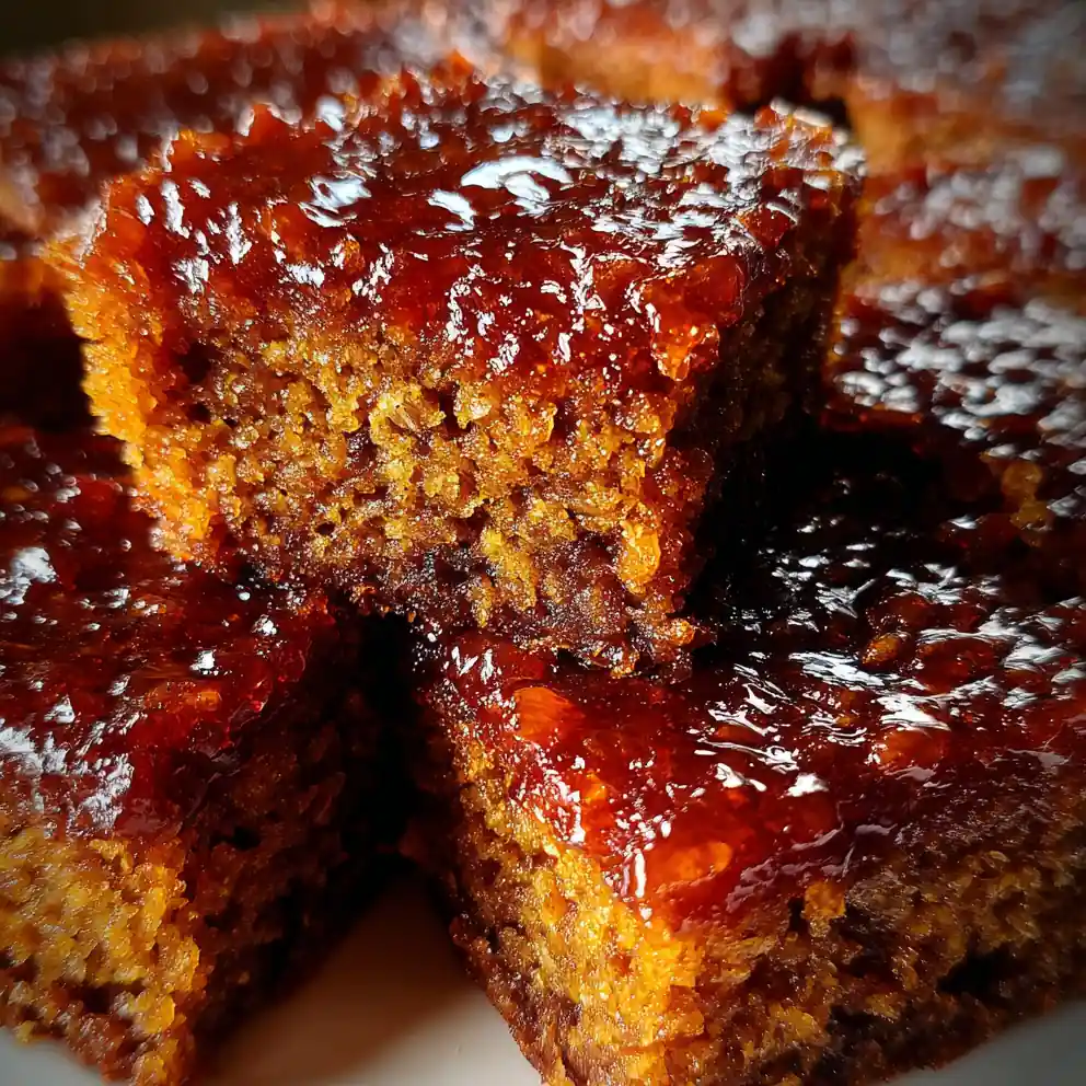 parkin recipe Treacle-Dark Squares With Amber Ginger