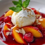 Peach Melba Recipe Vanilla Scoop With Peach And Raspberry Veil 1761427216.1911337