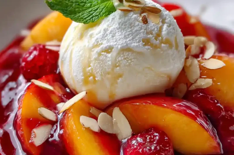 Peach Melba Recipe Vanilla Scoop With Peach And Raspberry Veil 1761427216.1911337