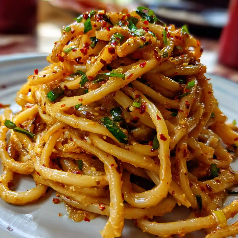 peanut butter noodles recipe Chili Crisp Red Ribbon