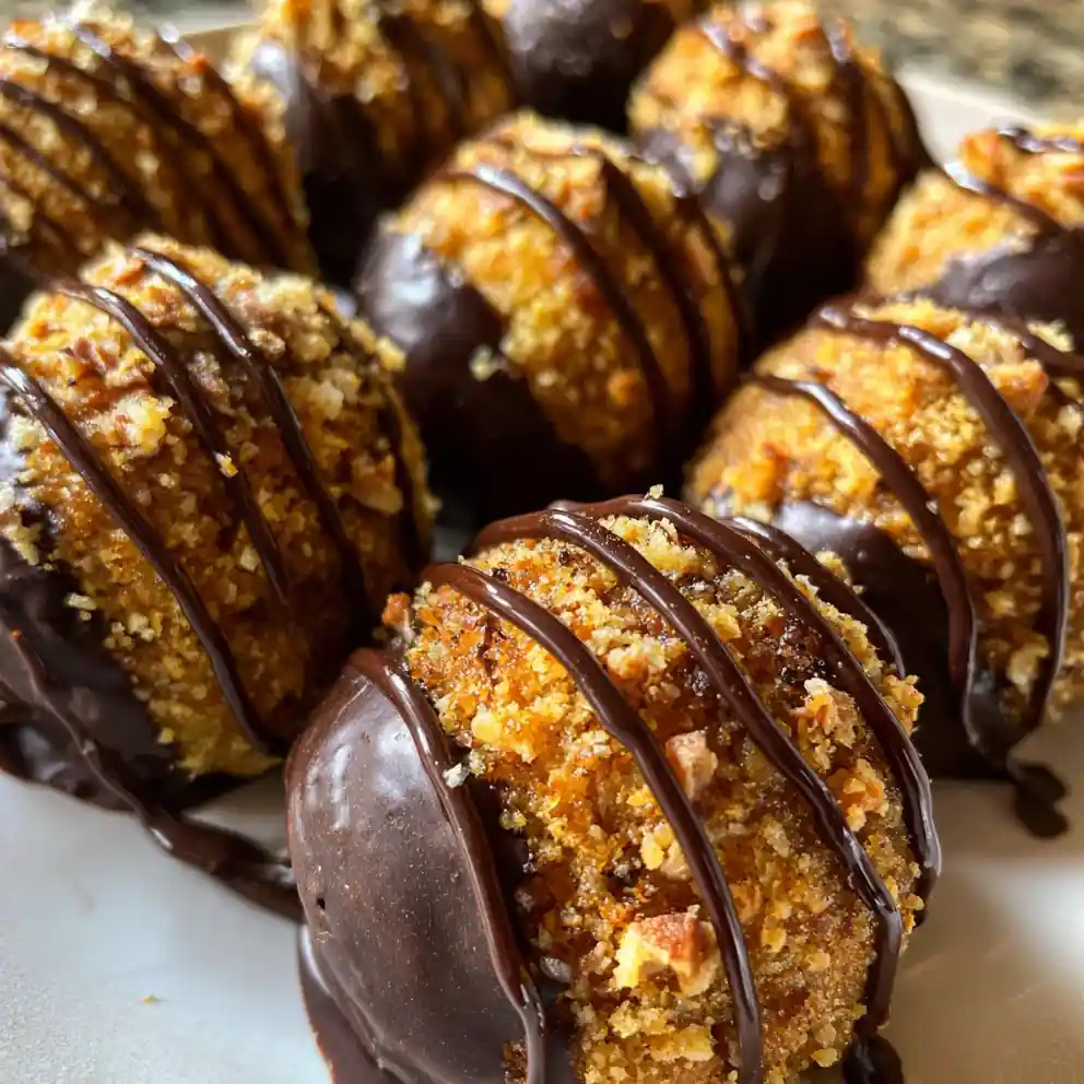 Pecan Pie Balls Recipe Chocolate Dip Stripe 1760581040.0966604