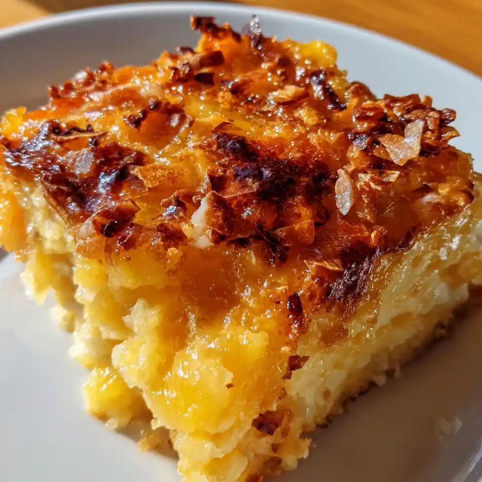 pineapple casserole recipe Cheddar Crown With Toasted Coconut