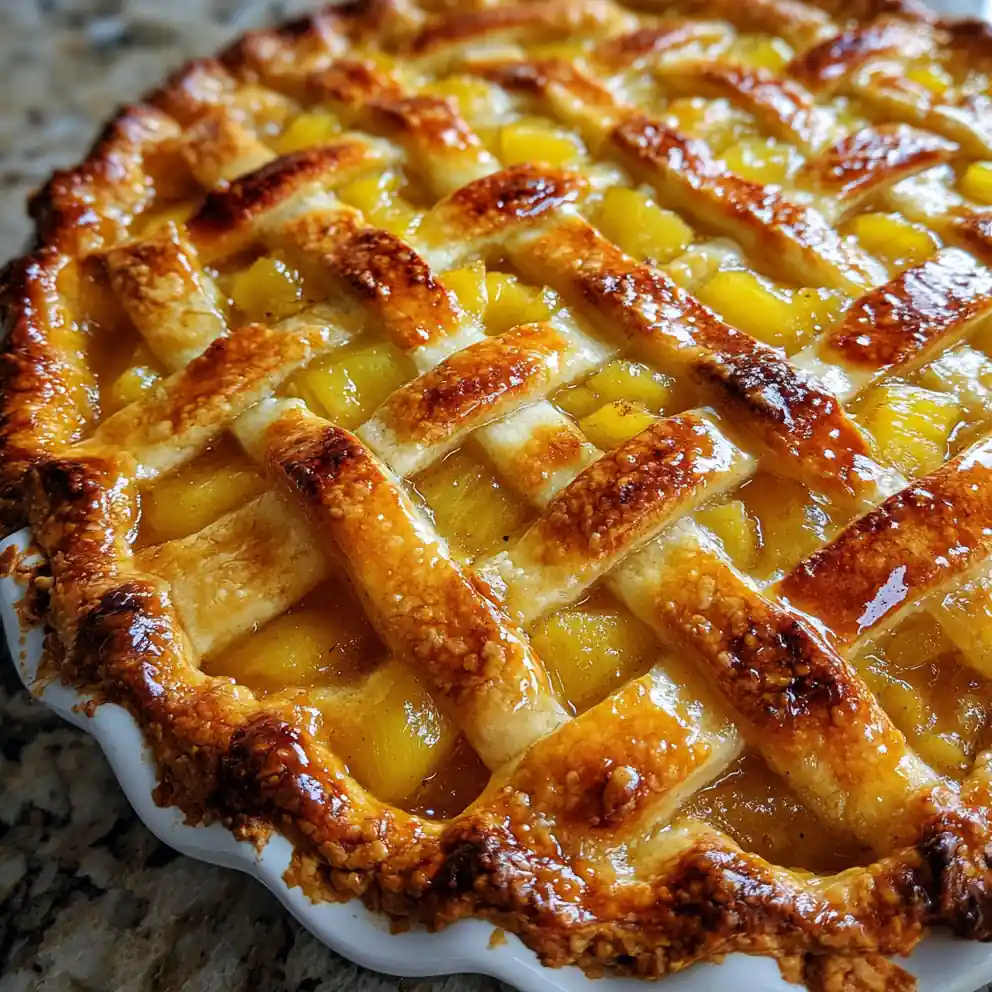 pineapple pie recipe Turmeric Yellow Lattice