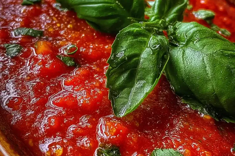 Pomodoro Sauce Recipe Bright Tomato Red With Basil 1761528014.2865956