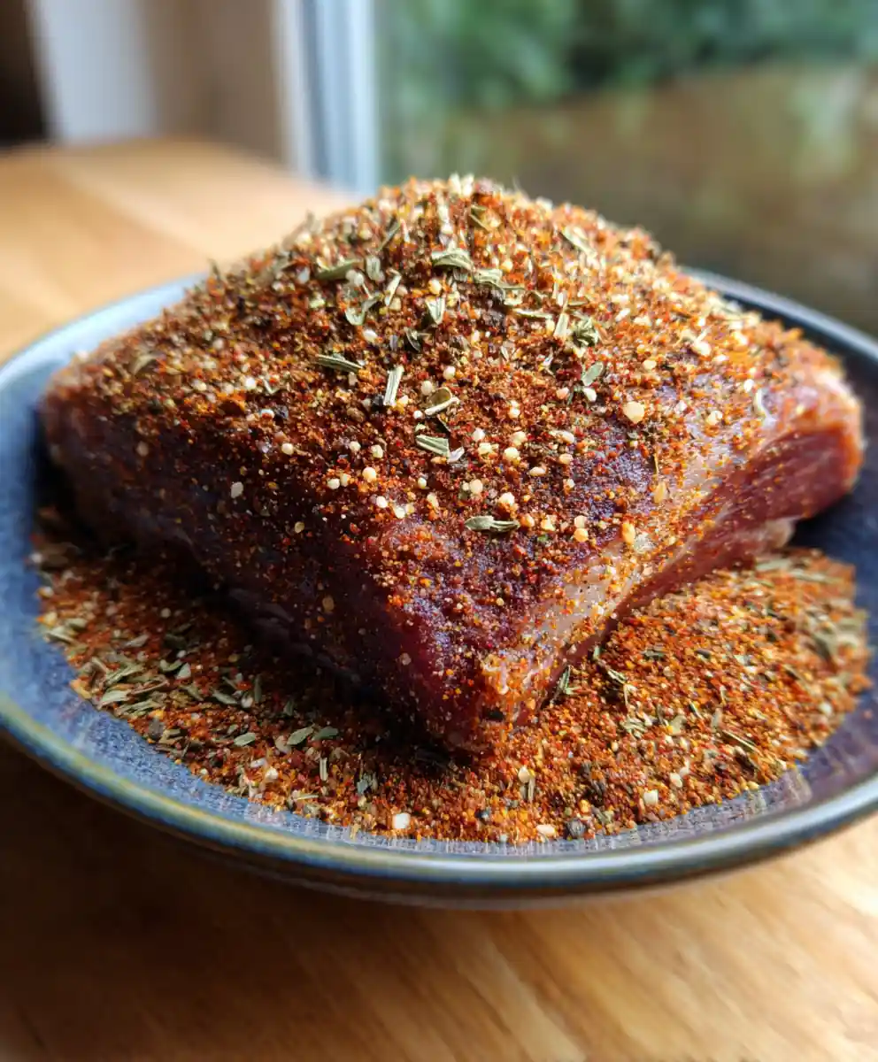 pot roast seasoning recipe Savory Rub with Paprika and Herb Flecks
