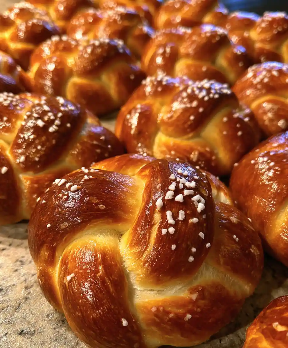 pretzel bread recipe Glossy Brown Twists