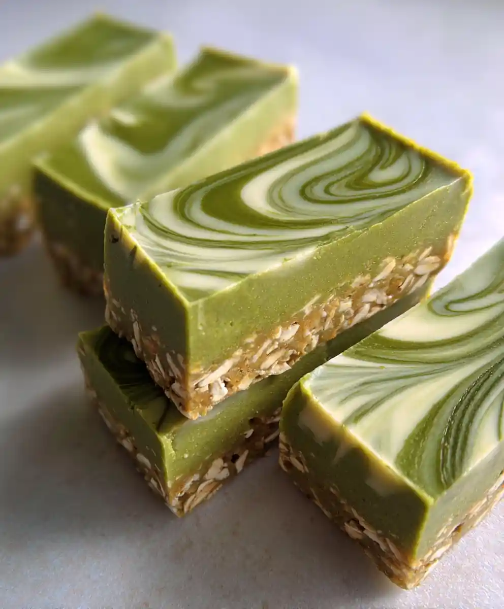 protein bars recipe with Matcha Green Swirl